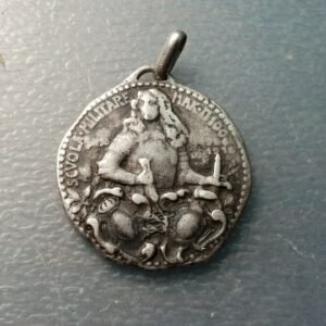 ITALIA MODENA MEDALLA 1910 ? ESCUELA MILITAR MAK P 100 30x27 mm PLATA