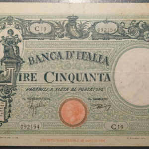 ITALIA 50 LIRE 31/03/1943 MBC