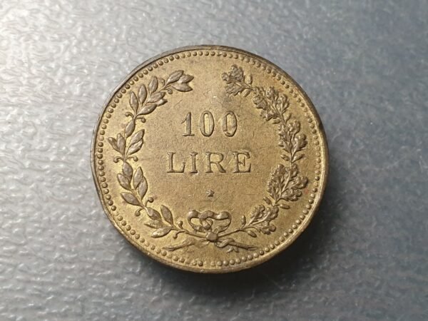 REINO DE CERDEÑA O REINO DE ITALIA  PONDERAL COIN WEIGHT 100 LIRE 32,24 g