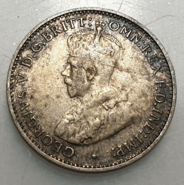 AUSTRALIA GEORGE V 3 PENCE 1935 MBC - Imagen 2