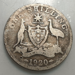 AUSTRALIA GEORGE V 1 SHILLING 1920 M BC