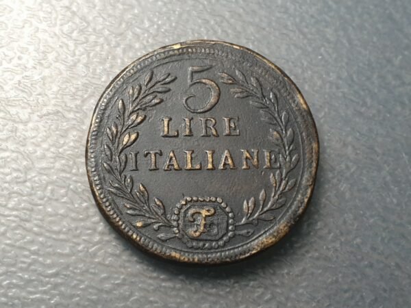 REINO DE ITALIA PONDERAL COIN WEIGHT 5 LIRE 24,58 g