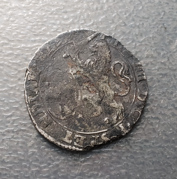 IMPERIO ESPAÑOL PAISES BAJOS AMBERES FELIPE IV SCHELLING ESCALIN 1624 BC+/MBC-