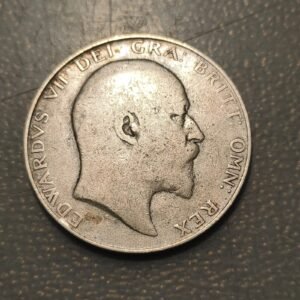 GRAN BRETAÑA GREAT BRITAIN EDWARD VII 1/2 CROWN 1910