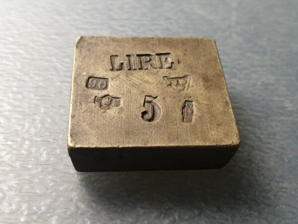 REINO DE CERDEÑA O REINO DE ITALIA PONDERAL COIN WEIGHT 5 LIRE 24,97 g
