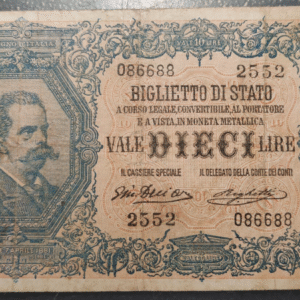 ITALIA 10 LIRE DELL'ARA / RIGHETTI P-20f BC+/MBC-