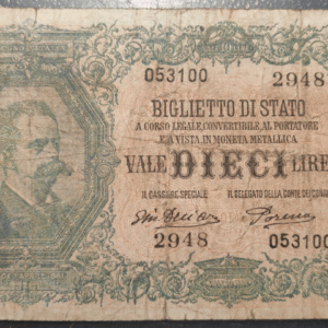 ITALIA 10 LIRE 29/07/1918 BC