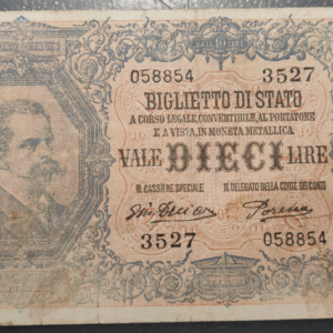 ITALIA 10 LIRE 29/07/1918 MBC-/MBC