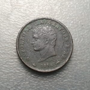 ITALIA REINO DE NAPOLEON BONAPARTE 1 SOLDO 1811 M MILAN BC+