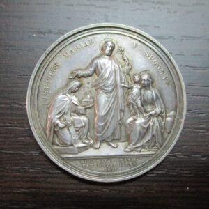 ºVATICANO MEDALLA ANUAL OFICIAL PAPA PIO IX AÑO XXXI 1876 - PLATA