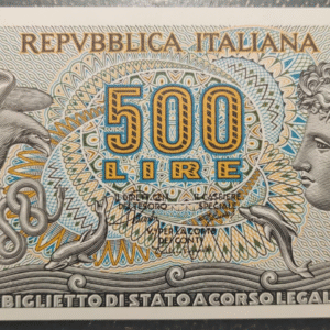 ITALIA 500 LIRE 20/10/1967 SC UNC