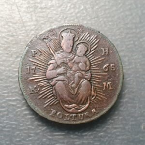 AUSTRIA HUNGRIA HUNGARY MARIA THERESA POLTURA 1765 KM MBC-