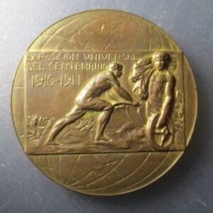 ARGENTINA BUENOS AIRES MEDALLA EXPOSICION UNIVERSAL DEL CENTENARIO 1910 - 1911