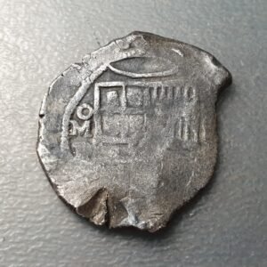 MEXICO SPANISH COLONIAL 8 REALES LARGE SILVER COB MACUQUINA 25,60 g 42x37 mm