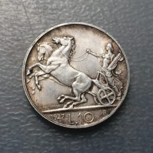 ITALIA REINO VITTORIO EMANUELE III 10 LIRE 10 LIRAS 1927 ** EBC+/SC-