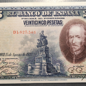 ESPAÑA 25 PESETAS 1928 CALDERON DE LA BARCA SC-