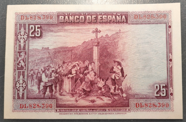 ESPAÑA 25 PESETAS 1928 CALDERON DE LA BARCA SC-/SC - Imagen 2