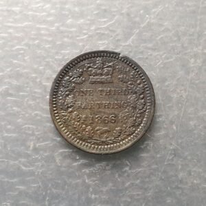 GREAT BRITAIN GRAN BRETAÑA INGLATERRA VICTORIA 1/3 FARTHING 1866 MBC+/EBC