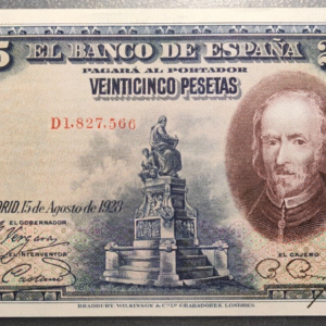 ESPAÑA 25 PESETAS 1928 CALDERON DE LA BARCA SC-