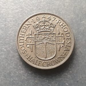 SOUTH RHODESIA GEORGE VI 1/2 CROWN 1947 MBC