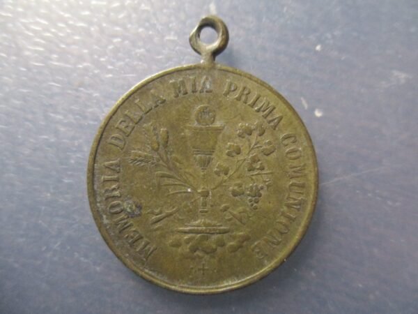 MEDALLA RELIGIOSA PRIMERA COMUNION / EUCARESTIA - Imagen 2
