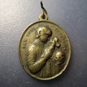 MEDALLA RELIGIOSA SAN LUIS GONZAGA JESUITA / MARIA INMACULADA