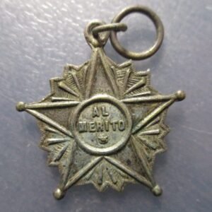 MEDALLA ESTRELLA AL MERITO BRONZE BAÑO EN PLATA