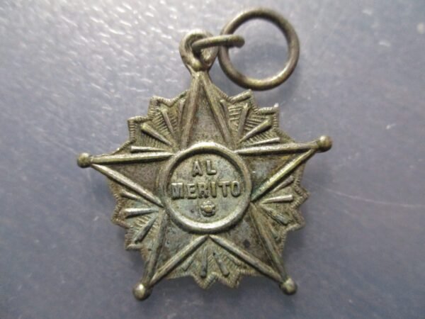 MEDALLA ESTRELLA AL MERITO BRONZE BAÑO EN PLATA