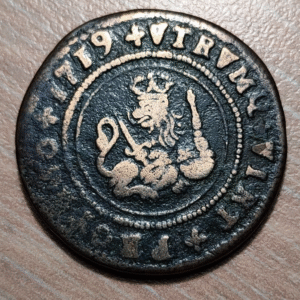 ESPAÑA VALENCIA FELIPE V 4 MARAVEDIS 1719 BC+