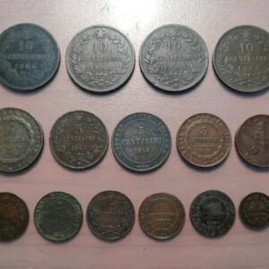 LOTE 15 MONEDAS ITALIA REINO