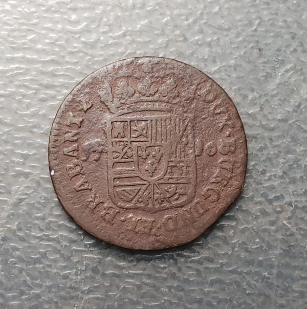 IMPERIO ESPAÑOL PAISES BAJOS NAMUR FELIPE V 1 OORD 1 LIARD 1710 MBC-