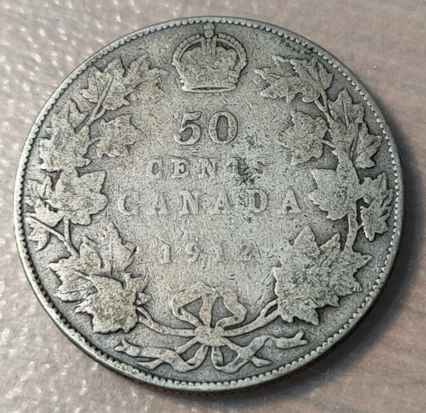CANADA GEORGE V 50 CENTS 1912