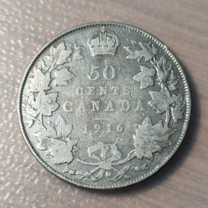 CANADA GEORGE V 50 CENTS 1916