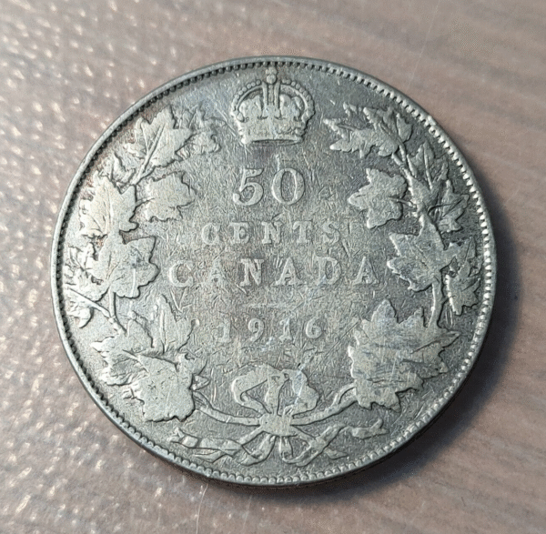 CANADA GEORGE V 50 CENTS 1916