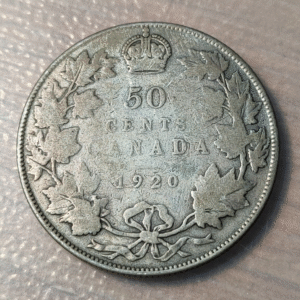 CANADA GEORGE V 50 CENTS 1920