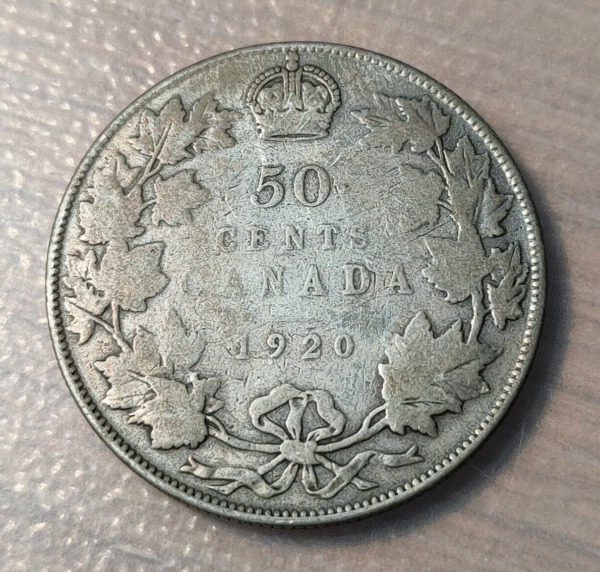 CANADA GEORGE V 50 CENTS 1920