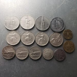 LOTE 15 MONEDAS ITALIA REINO VITTORIO EMANUELE III