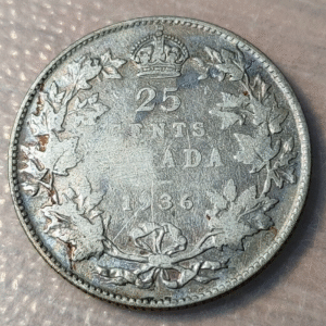 CANADA GEORGE V 25 CENTS 1936