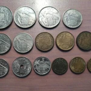 LOTE 15 MONEDAS ESPAÑA ESTADO ESPAÑOL FRANCO