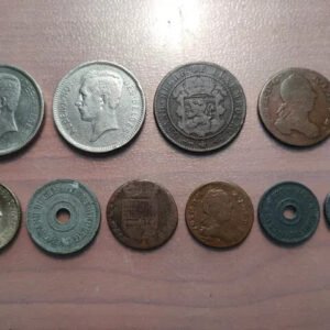 LOTE 10 MONEDAS BELGICA BELGIUM LUXEMBURGO LUXEMBOURG
