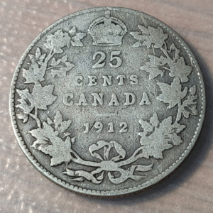 CANADA GEORGE V 25 CENTS 1912