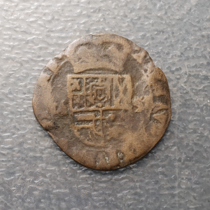 IMPERIO ESPAÑOL PAISES BAJOS FELIPE IV 1 OORD 1 LIARD 1651? CECA NO VISIBLE