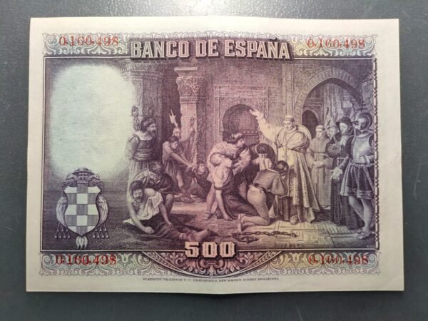 ESPAÑA 500 PESETAS 1928 CISNEROS EBC/EBC+ - Imagen 2