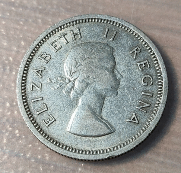 SUDAFRICA SOUTH AFRICA SHILLING 1958 MBC+ - Imagen 2