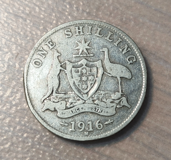 AUSTRALIA 1 SHILLING 1916 H