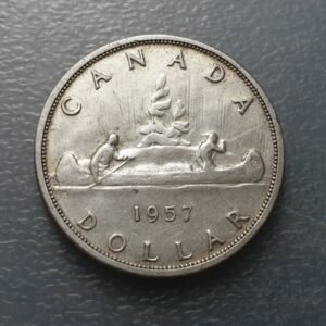 CANADA ELIZABETH II DOLLAR 1957 CANOA MBC