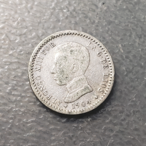 ESPAÑA ALFONSO XII 50 CENTIMOS 1904