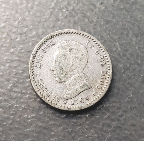 ESPAÑA ALFONSO XII 50 CENTIMOS 1904