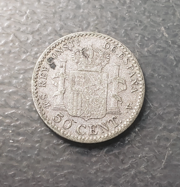 ESPAÑA ALFONSO XII 50 CENTIMOS 1904 - Imagen 2