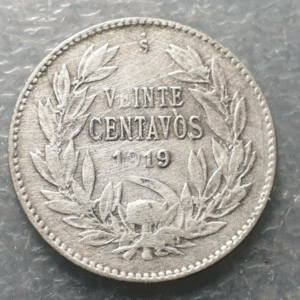 CHILE SANTIAGO 20 CENTAVOS 1919 MBC-